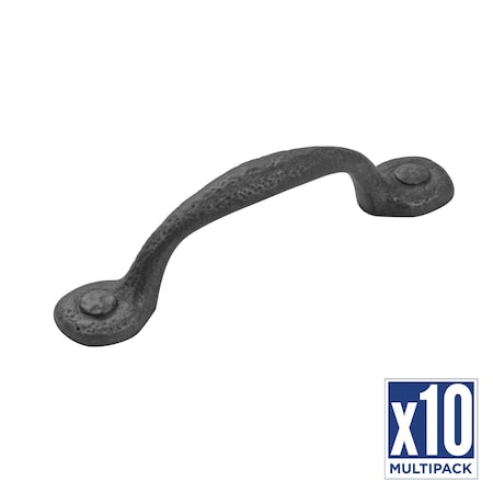 Hickory Hardware Pull 3 Inch Center to Center, 10PK P3001-BI-10B